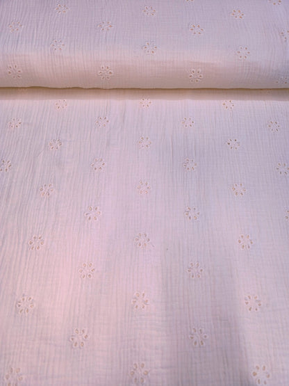 Vezeni krep muslin 100% pamuk – 150 cm - DjinaTeks
