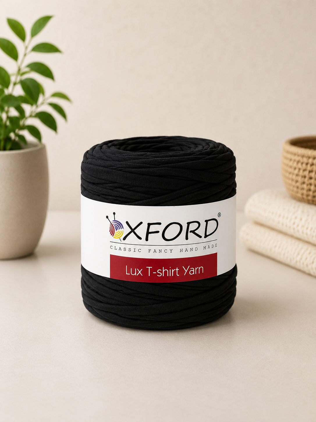 OXFORD Lux T-Shirt Yarn – Recycled Textile Yarn za Torbe, Korpice i Heklane Dekoracije - DjinaTeks