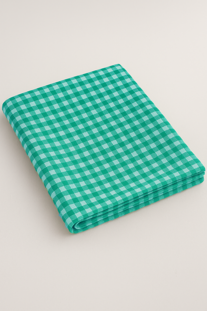 Zelena Karirani Stolnjak Kanafast – Više Dimenzija (130x130, 130x170, fi130…)